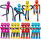 Veakeqe 16 PCS Suction Cup Robot Toy,Shape Changing Telescopic Pop Tubes Autism Sensory