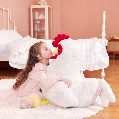 Toy,23" IKASA Giant Chicken Stuffed Animal Plush Large Hen Henny Cute Jumbo Soft Toys,Huge Big Size Fluffy Plushy Fat