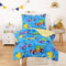 Wake In Cloud - Dinosaur Toddler Bedding Set for Boys, Colorful Dino