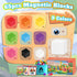 65 Set, 1" 3 4 5 6 7 8 PCS Magnetic Blocks Magnet Building Blocks with Toy Eyes and Storage Bag for Kids Gifts, STEM