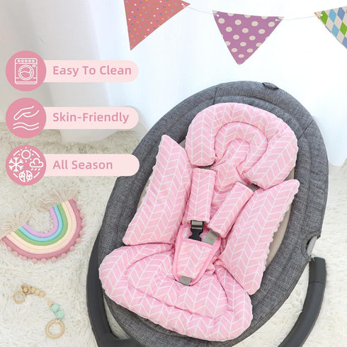 4 1 3 in Infant Car Seat Insert, Baby Car Seat Head Body Support for Girls & Boys, Reversible Newborn Car Seat Insert