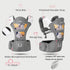 3-36 6-in-1 Baby Carrier, Bellababy Multifunction Baby Carrier Hip Seat (Ergonomic M Position) for Month Baby, Ways