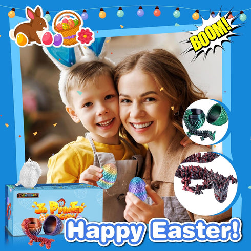 8pcs 3D Set, 3D Printed Dragon Eggs with Dragons Inside, Articulated Fidget Toys Dragon Figurines for Kids Goodie Bag