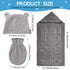 Zhanmai Winter Gray Knit Sleeping Bag Blanket with Hat & Mittens