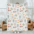SqtmuHLuo Farm Animals Baby Blanket for Boys Girls Neutral Farm Pig Sheep Cow Chicken Duck Newborn Nursery Swaddle