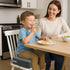 Eiury Toddler Booster Seat Dining Table Kitchen Chair, Waterproof Anti-Scratch PU Cushion, Non-Slip Bottom, Adjustable