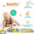 Large 3 Pk Wooden Toddler Puzzles Ages 2-4 | Montessori Learning Toys for 2+ Year Olds