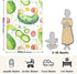 Qilmy Cozy 30 40 Inch Cute Snails and Cucumbers Baby Blanket for Boys Girls Kids with Soft Cotton, Cute Warm Nursery