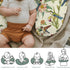 Hummingbirds Vintage Tropical Floral Baby Nursing Pillow Covers for Boy Girl Spring Birds Nursing Slipcovers