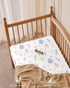 52x28Standard 4 Pack Baby Crib Sheets Girl, Toddler Bed Sheets Fitted for Crib and Toddler Mattresses, Soft Breathable