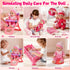 12'' Set 32 12 Playset 3 4 5 DRAMATION Interactive Baby Doll with Crib and High Chair, PCS Baby Doll Toys Make Sounds