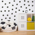 ROFARSO 120 Decals 2.2'' Ink Black Polka Dots - Removable Peel & Stick Wall Art Decorations for Nursery, Bedroom, Home