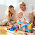 ZZXYPX 45pcs 18+ Soft Building Blocks for Toddlers - BPA-Free STEM Educational Toys Ages Months, Safe Preschool
