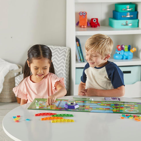 hand2mind Numberblocks Race to Pattern Palace! Board Game, Preschool Math Game for Kids Ages 3-5