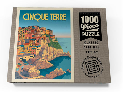 MyPuzzle 1000 Piece Jigsaw Puzzle - Italy: Cinque Terre Vintage Poster