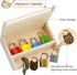 8 3 4 5 Set, 3-6 Woodtoe PCS Montessori Lock and Key Toy, Montessori Toys for Toddlers Year Old, Kids Tool Montessori