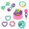 Bright Starts Everything Nice Teething Toys 9-Piece Set - BPA-Free Rattles and