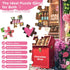 WSCXSC 300 300 20.5x15 Jigsaw Puzzles Pieces for Adults,Chocolate Shop Piece Puzzles,Cat Puzzle for Kids Adult