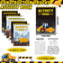 36 Set Sinmoe Piece Mini Activity Books for Kids' Parties, Includes Construction Trucks: Dump Trucks, Diggers, Cranes