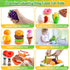 78Pc Pretend Play Food for Kids Kitchen, Cutting Toy Food with Storage Basket, Play Kitchen Accessories, Food Toys