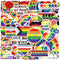Pride Stickers Bulk, 200 PCS Rainbow Sticker Packs for LGBTQ Celebration, Home Decor, Party Supplies