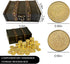 ACTIONDRAKE 100 Metal Pirate Coins, Massive Toy Gold Coins for Board Games, DND Prop Accessories for Dungeons