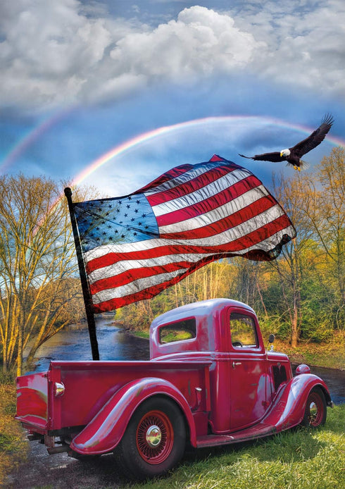 Buffalo Games - Old Glory - Celebrate Life Gallery 500 Piece Jigsaw Puzzle for Adults, Game Night Challenge