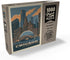MyPuzzle Chicago, IL: Vintage Poster Magic Bean - Premium 1000 Piece Jigsaw Puzzle for Adults