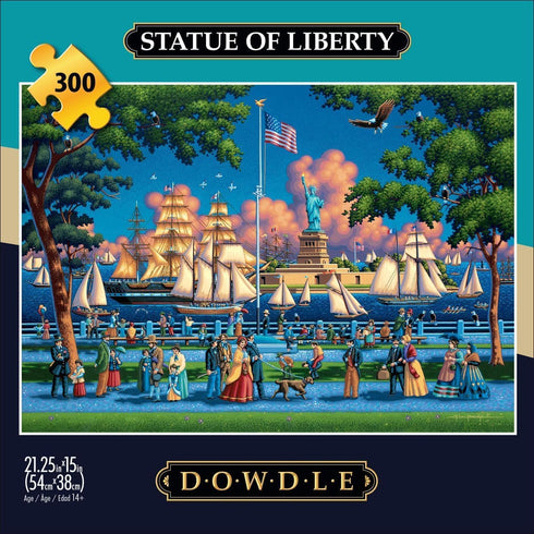 300 21.25 15.00 Buffalo Games - Eric Dowdle - Statue of Liberty - Piece Jigsaw Puzzle for Adults - Challenging Puzzle