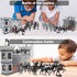 Medieval Castle Knight Toy Soldier Army Figurines, DIY Assembled Cavalry with 36 Soldiers for Boys