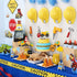 Faisichocalato 16pcs Construction Party Centerpiece Dump Truck Car Table Topper Decoration for Birthday Party Supplies