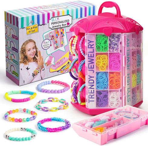 P&C 3200pcs Beads for Bracelet Making Kit for Girls Ages 5-12 with