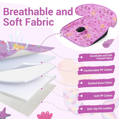 Piddle Pad Car Seat Liner- Waterproof Soft Car Seat Potty Training Protector, Travel-Friendly Baby Toddler Carseat