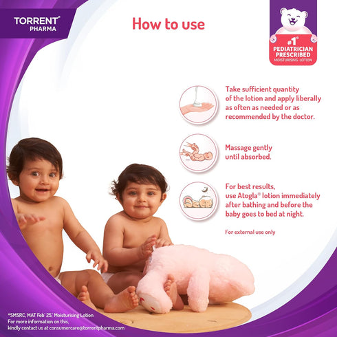 ATOGLA 400ml YMPIGOY Curatio Lotion for Baby, Intense Moisturizing Baby Lotion for All Skin Types, Protects Against