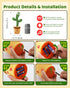 0-6 3-6 6-12 12-18 2 3 4 5 6 7 8 9 10 120 Dancing Talking Cactus Baby Toys Months, Toddler Boys Girls Gifts for Month