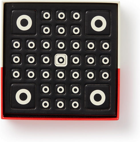 Brass Monkey Tic Tac No – Not So Basic Magnetic Fridge Game with Instruction Book