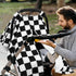 DILIMI Baby Car Seat Cover, Minky Warm Car Seat Covers for Babies, Peekaboo Opening Infant Car Seat Cover, Nursing