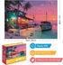 EIYRURU 500 500 500 20.5 15 Piece Jigsaw Puzzle for Adults Beach Bar Jigsaw Puzzles Pieces, Tropical Coastal Seaside
