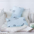 Household Cotton Jersey Knit Toddler Pillowcases, Soft Breathable Travel Pillow Cases, 2 Pack (Airy Blue)