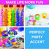 12 Pack 7 Inch 3+ Fun Express Sand Buckets for Kids - Premium Beach Buckets with Easy-Grip Handles | Durable Plastic