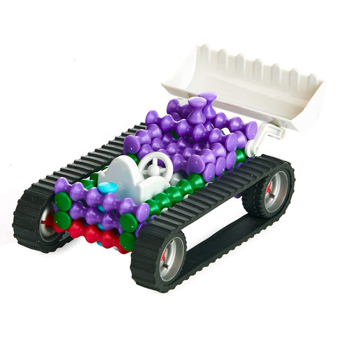 POPULAR PLAYTHINGS Playstix Master Set - 141 Piece Construction Toy Building Blocks Kit