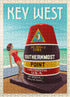MyPuzzle Key West, Florida Vintage Poster, Premium 500 Piece Jigsaw Puzzle for Adults