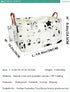FANKANG Storage Basket, Nursery Hamper Canvas Laundry Basket, Foldable with Waterproof Coating (L, Rec-cows)