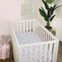 Carter's Floral Elephant Crib Sheet in White and Multi-Color - Super Soft