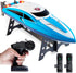 Force1 Velocity Blue Fast RC Boat- Remote Control Boats for Adults and
