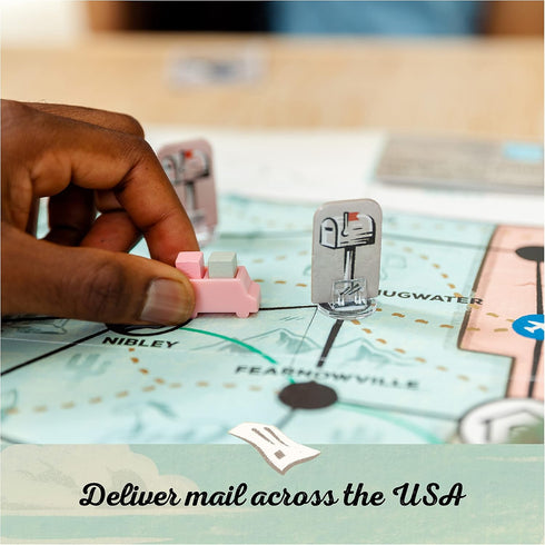 USPS Great American Mail Race: A Letter-Carrying Family Board Game for Kids 10+ and Adults