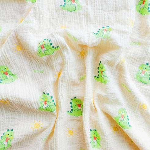 100% 30 40 Inches Muslin Baby Blanket Soft Double Layer Muslim Cotton Plush Fluffy Dotted Fleece Back Swaddle Blankets