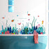 Removable 3D Under The Sea View Grass Wall Decal, DIY Ocean Coral Seaweed Stickers for Kids Bedroom