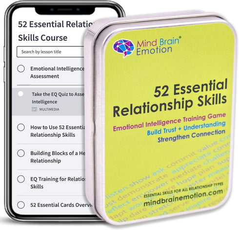 52 Essential Emotional Intelligence Training Card Game - Relationship Skills, Team Icebreaker Tools by Harvard