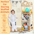 JOLLITO Stuffed Animal Storage Organizers,Large Capacity Wooden Cute Plushies Toy Zoo Holder and Storage for Toddler